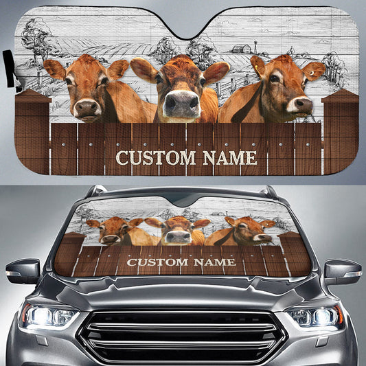 Uni Jersey Farming Custom Name 3D Sun Shade