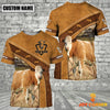 Uni Simmental Custom Name Printed Cattle 3D Hoodie