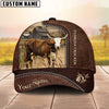 Uni Florida Cracker Cow Customized Name Leather Pattern Cap