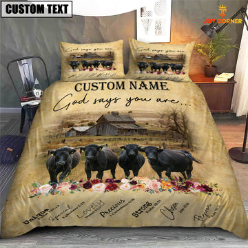 Uni Dexter God Says You Are Custom Name Bedding Set