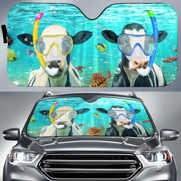 Uni Holstein Diving All Over Printed 3D Sun Shade