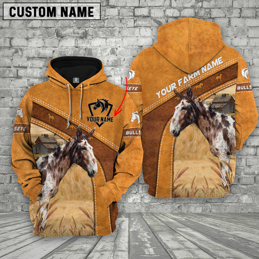 Uni Bullseye Horse Custom Name Hoodie