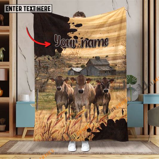 Uni Personalized Name Diligent Jersey Blanket