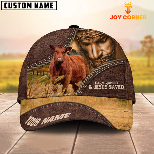 Uni Red Angus Farm & Jesus Customized Name Cap