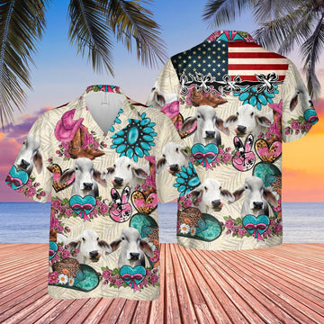 Unique Brahman Happiness Flowers 3D Hawaiian Shirt