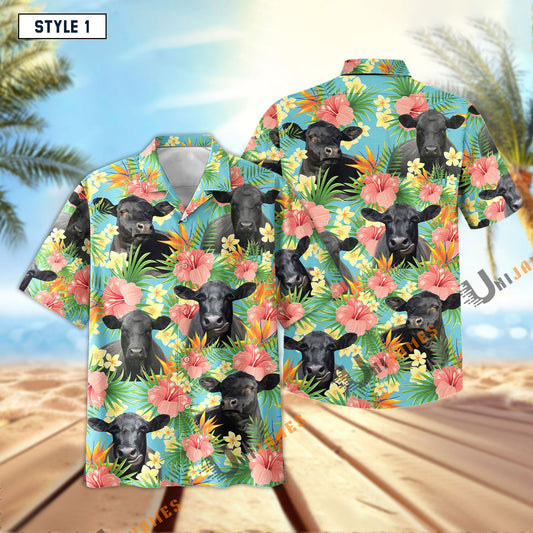Unique Black Angus Hawaiian Shirt 2024 Collection (12+ Styles)