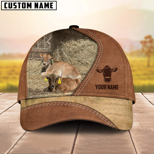 Uni Jersey Image Customized Name Brown Cap