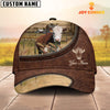 Uni Hereford On The Farm Customized Name Leather Pattern Cap