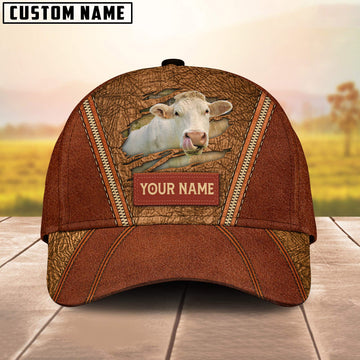 Uni Happy Charolais No Horn Customized Name Cap