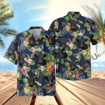 Uni Belted Galloway Fruit Summer Hawaiian Shirt