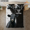 Uni Black Angus Kisses Fix Everything Custom Name Bedding Set