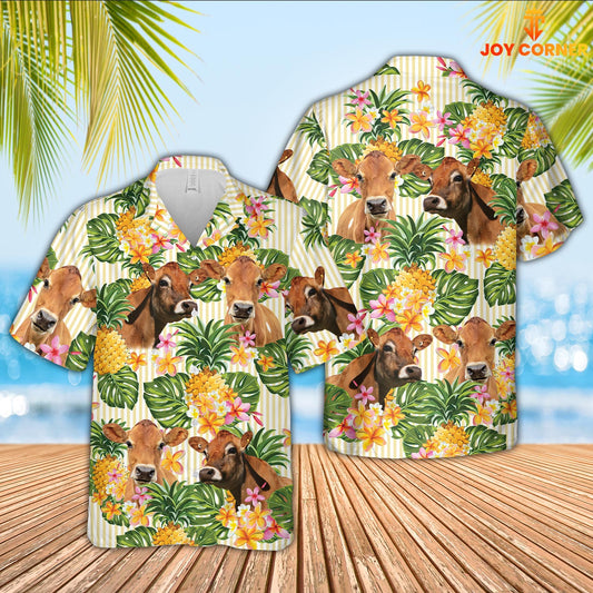 Uni Jersey Pineapple Pattern Hawaiian Shirt