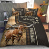 Uni Texas Longhorn Like Someone Left The Gate Open Customized Name 3D Bedding Set