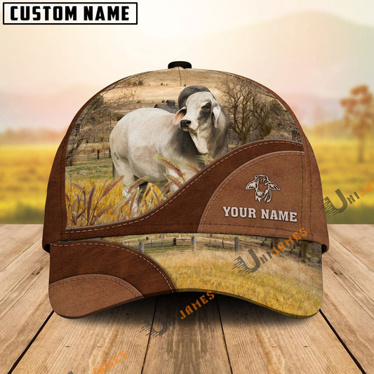 Uni Brahman Farm Living Pattern Customized Name Cap