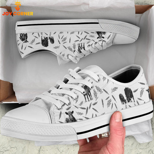 Uni Black Angus Pattern Shoes