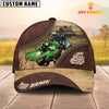 Uni Tractor On The Farm Customized Name 3D Brown Cap