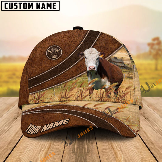 Uni Hereford Cool Farming Customized Name Cap