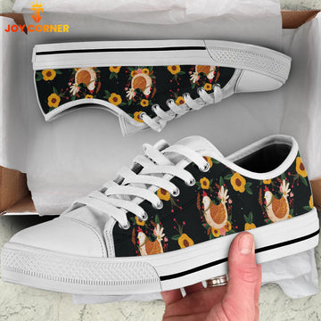 Uni Chicken Black Pattern Low Top Shoes