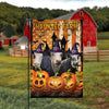 Uni Black Baldy Cattle Haunted Farm Halloween Flag