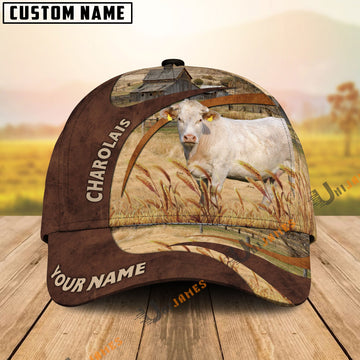 Uni Charolais Brown Premium Customized Name Cap