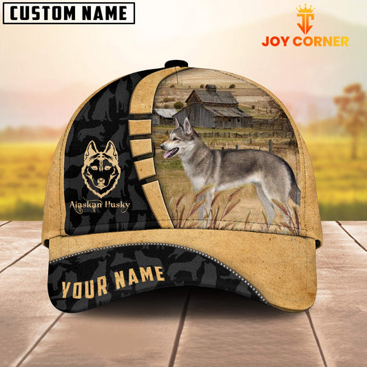 Uni Custom Name Alaskan Huskey Cattle 3D Cap