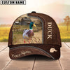 Uni Duck Customized Name Leather Pattern Cap