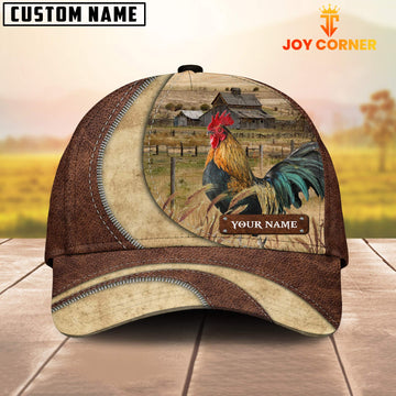 Uni Rooster Chicken Customized Name Farm Barn Cap