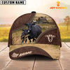 Uni Black Angus On The Farm Customized Name 3D Brown Cap