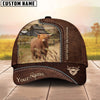 Uni Miniature Highland Customized Name Leather Pattern Cap