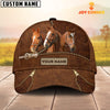 Uni Horse Cattle Zipper Pattern Customized Name Cap