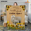 Uni Sheep Custom Name - Always Stay Humble and Kind Blanket