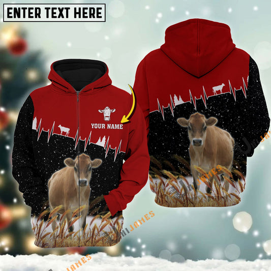 Uni Personalized Name Jersey Xmas Hoodie