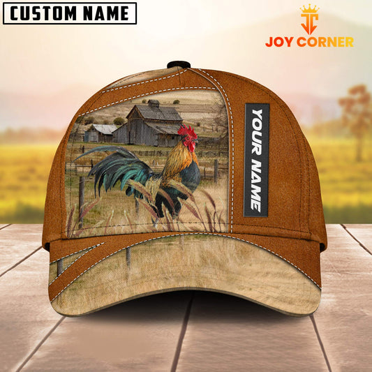 Uni Chicken Customized Name Brown Cap