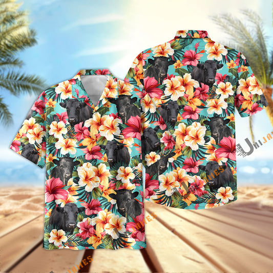 Unique Dexter Tropical Flower Pattern Seamless Hawaiian Shirt