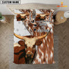 Uni Texas Longhorn Kisses Fix Everything Custom Name Bedding Set