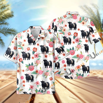 Uni Belted Galloway Fresh Summer 3D Hawaiian Shirt