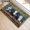 Uni Black Baldy Hope You Bought Alcohol Custom Name Doormat