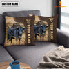 Uni Dexter Custom Name Leather Pattern Pillow Case