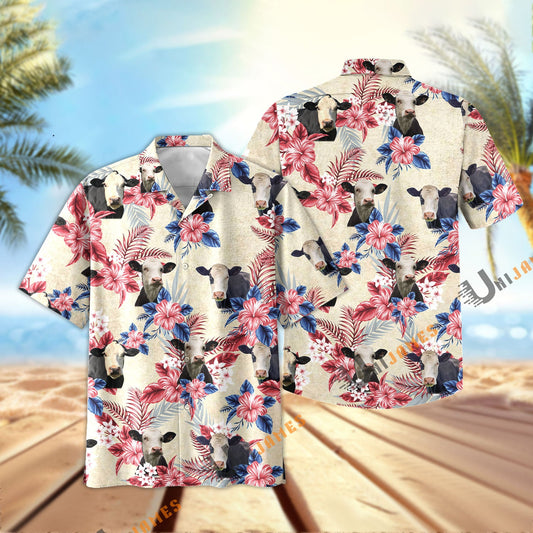 Uni Black Baldy Flowers Cool Summer Pattern Hawaiian Shirt