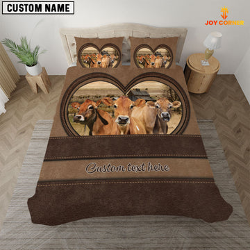 Uni Jersey In Heart Custom Name Bedding Set