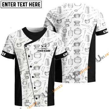 Uni Personalized Name Black White Pattern 3D Shirt
