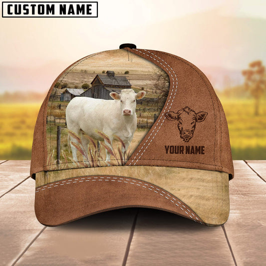 Uni Charolais Customized Name Brown Cap