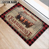 Uni Santa Gertrudis Faith Family Farming Custom Name Doormat