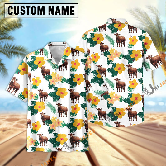 Uni Beefmaster Summer Flamigo Flower Hawaiian Shirt