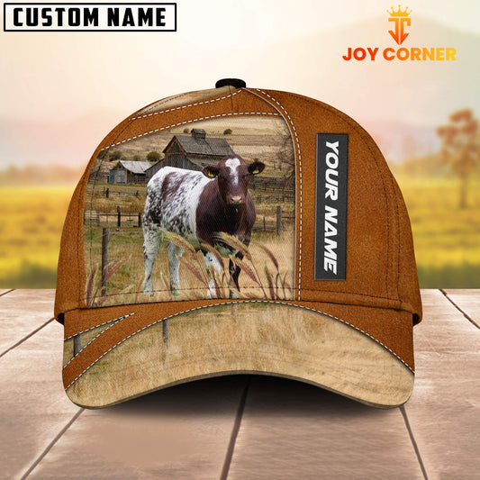 Uni Shorthorn Customized Name Brown Cap