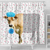 Uni Jersey Flower 3D Shower Curtain