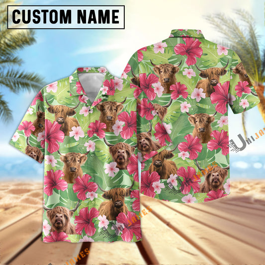 Uni Highland Green Summer Hawaiian Shirt