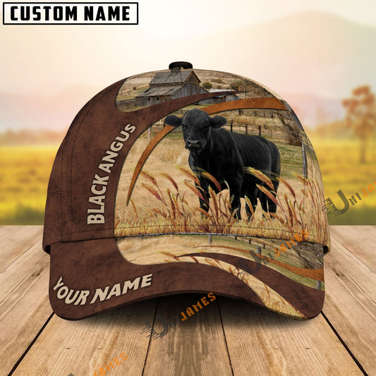Uni Black Angus Brown Premium Customized Name Cap