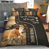 Uni Simmental Like Someone Left The Gate Open Customized Name 3D Bedding Set