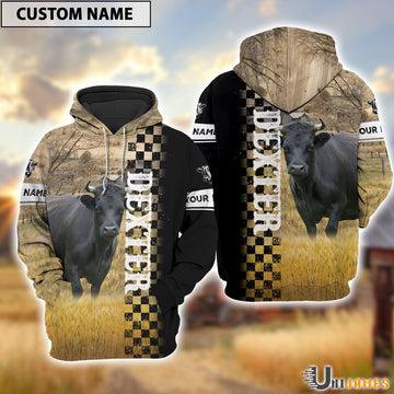 Uni Personalized Name Dexter Day & Night On The Farm 3D Hoodie